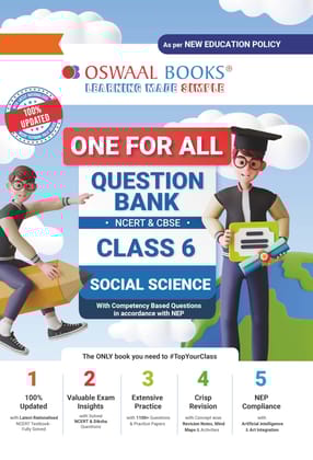 Oswaal One For All Question Bank NCERT & CBSE Class-6 Social Science (For 2024-25 Exam) [Paperback] Oswaal Editorial Board