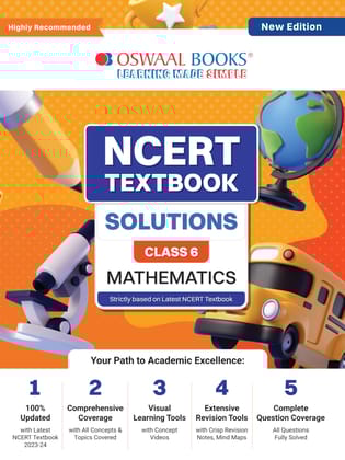 Oswaal NCERT Textbook Solutions Class 6 Mathematics | For 2024 Exam Oswaal Editorial Board