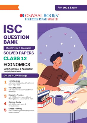 Oswaal ISC Question Bank Class 12 Economics | Chapterwise | Topicwise | Solved Papers | For 2025 Board Exams Oswaal Editorial Board