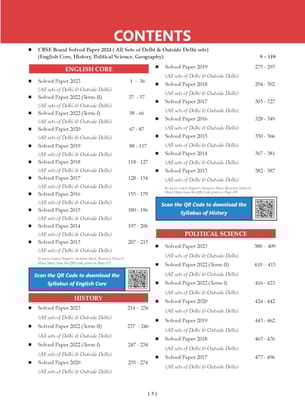 Oswaal CBSE 10 Years' Solved Papers Class 12 Humanities - English Core | Hindi Core | History | Political Science & Geography Book For 2025 Board Exam Oswaal Editorial Board