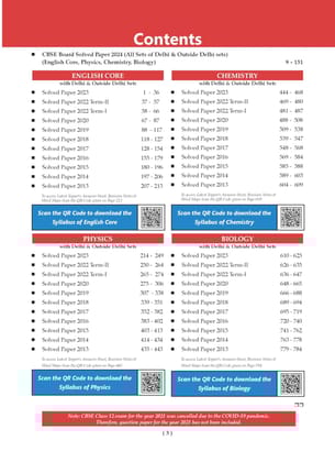Oswaal CBSE 10 Years' Solved Papers Class 12 Science PCB - English Core | Physics | Chemistry & Biology Book For 2025 Exam Oswaal Editorial Board