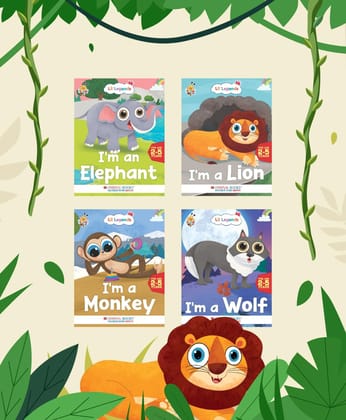Oswaal Lil Legends Gift Set: Know Me Series Boxset of 8 Wild & Sea Animal Books for Kids | Includes Wolf, Monkey, Lion, Elephant, Whale, Turtle, Octopus, Crab | Ideal for young animal lovers! [Product Bundle] Oswaal Editorial Board