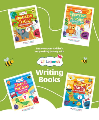 Oswaal Lil Legend Gift Set: Boxset of 4 Writing Books for Kids | Includes Tracing Lines, Numbers, Uppercase, and Vocabulary | Perfect for Ages 2 to 5 (Level 0 to 1) | Great for early learning! [Product Bundle] Oswaal Editorial Board