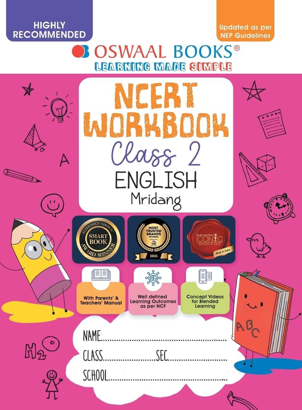 Oswaal NCERT Workbook Class 2 English Mridang (For Latest Exam) Oswaal Editorial Board