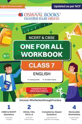 Oswaal NCERT & CBSE One for all Workbook | English | Class 7 | Updated as per NCF | MCQ's | VSA | SA | LA | For Latest Exam Oswaal Editorial Board