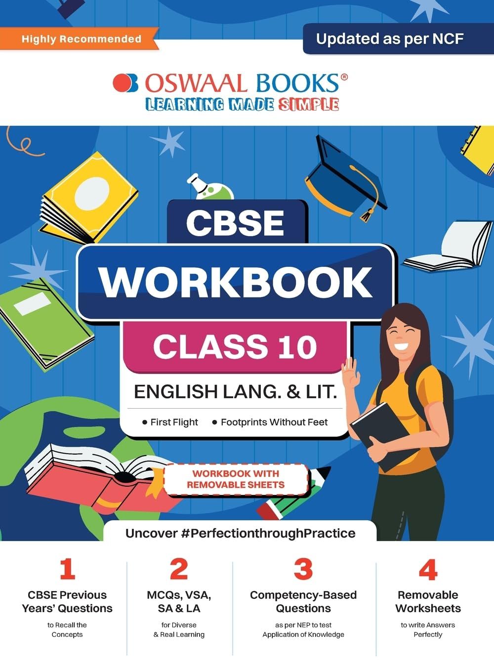 Oswaal CBSE Workbook | English Language and Literature | Class 10 | Updated as per NCF | For better results | For 2024 Exam Oswaal Editorial Board