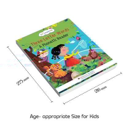 Oswaal Lil Legends Three Letter words | Phonic Reading Book | English Reading Book For Kids | Age 5+ Years [Paperback] Oswaal Editorial Board