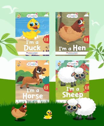 Oswaal Lil Legend Gift Set: Know Me Series Boxset of 8 Fascinating Pet & Farm Animal Books for Kids | Featuring Sheep, Horse, Hen, Duck, Rabbit, Dog, Cow, Cat | Ideal for Ages 2+ Years [Product Bundle] Oswaal Editorial Board