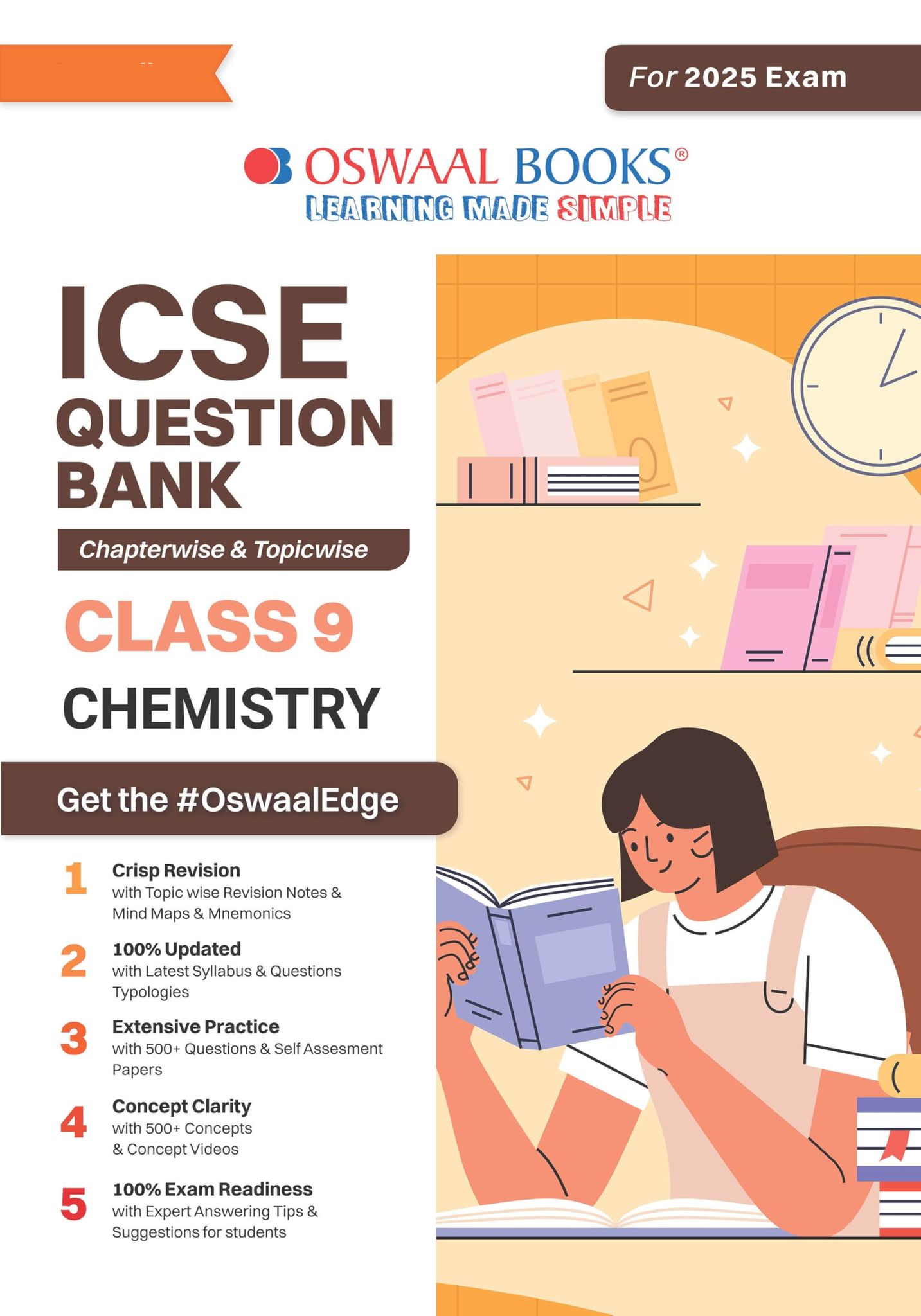 Oswaal ICSE Question Bank Class 9 Chemistry | Chapterwise | Topicwise | Solved Papers | For 2025 Exams Oswaal Editorial Board