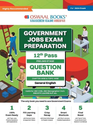 Oswaal Government Exams Question Bank 12th Pass | General English | for 2024 Exam Oswaal Editorial Board