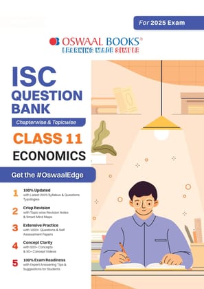 Oswaal ISC Question Bank Class 11 Economics | Chapterwise | Topicwise | Solved Papers | For 2025 Exams Oswaal Editorial Board