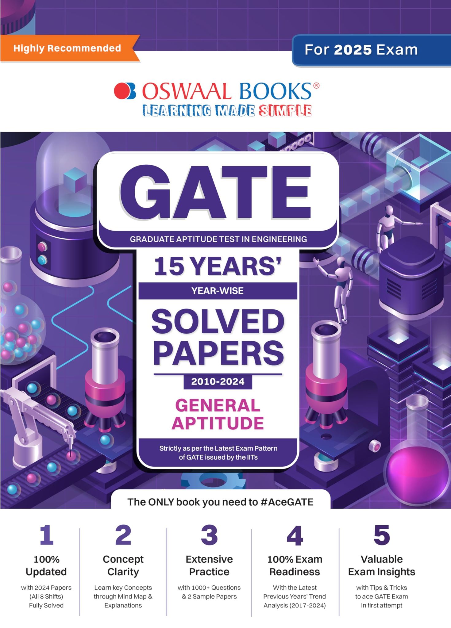 Oswaal GATE 15 Years' Solved Papers Year-wise 2010 to 2024 | General Aptitude | For 2025 Exam Oswaal Editorial Board