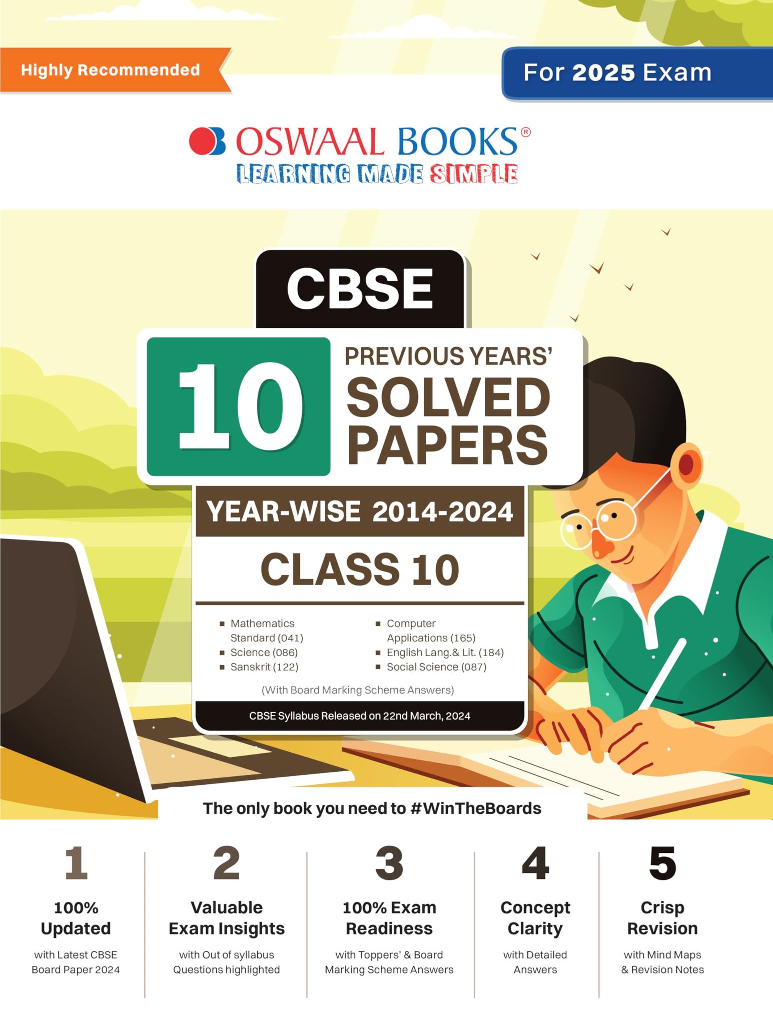 Oswaal CBSE 10 Years' Solved Papers Class 10 English Language and Literature | Sanskrit | Social Science | Science |Mathematics Standard For 2025 Board Exams Oswaal Editorial Board