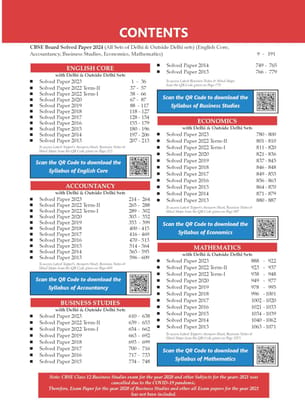 Oswaal CBSE 10 Years Solved Papers Class 12 Commerce - English Core | Mathematics | Accountancy | Economics & Business Studies Book For 2025 Board Exam Oswaal Editorial Board