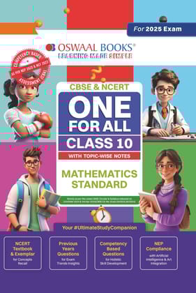Oswaal CBSE & NCERT One for All Class 10 Mathematics (Standard) | With Topic-Wise Notes For 2025 Board Exam Oswaal Editorial Board