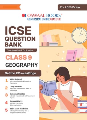 Oswaal ICSE Question Bank Class 9 Geography | Chapterwise | Topicwise | Solved Papers | For 2025 Exams Oswaal Editorial Board