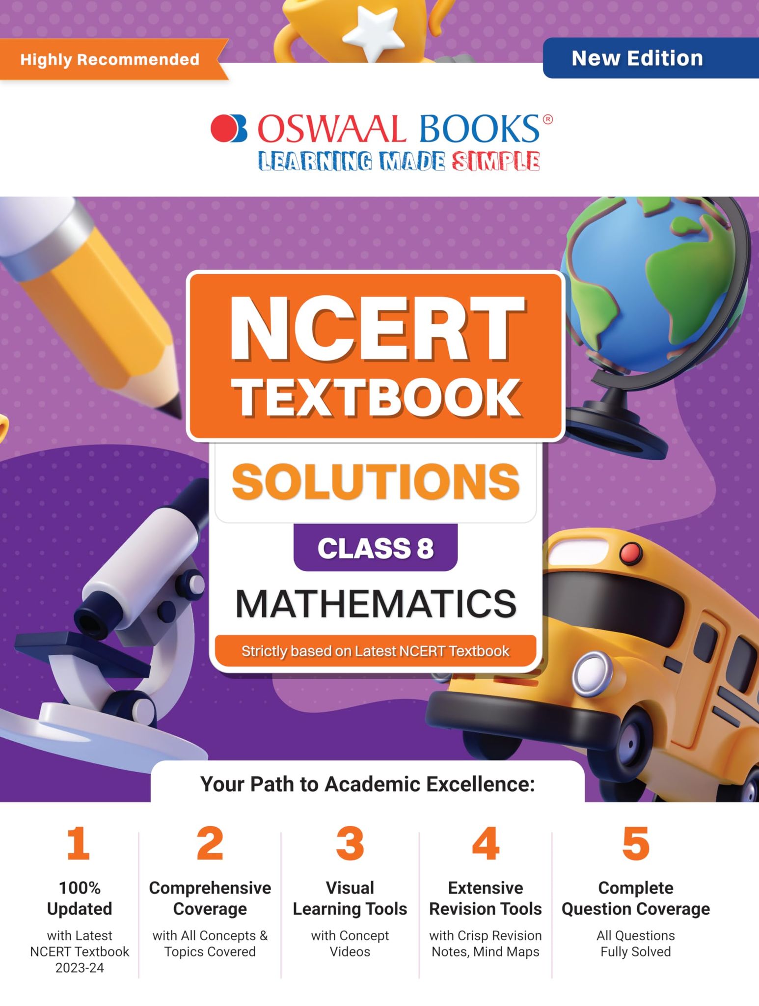 Oswaal NCERT Textbook Solution - Class 8 Mathematics | For Latest Exam Oswaal Editorial Board