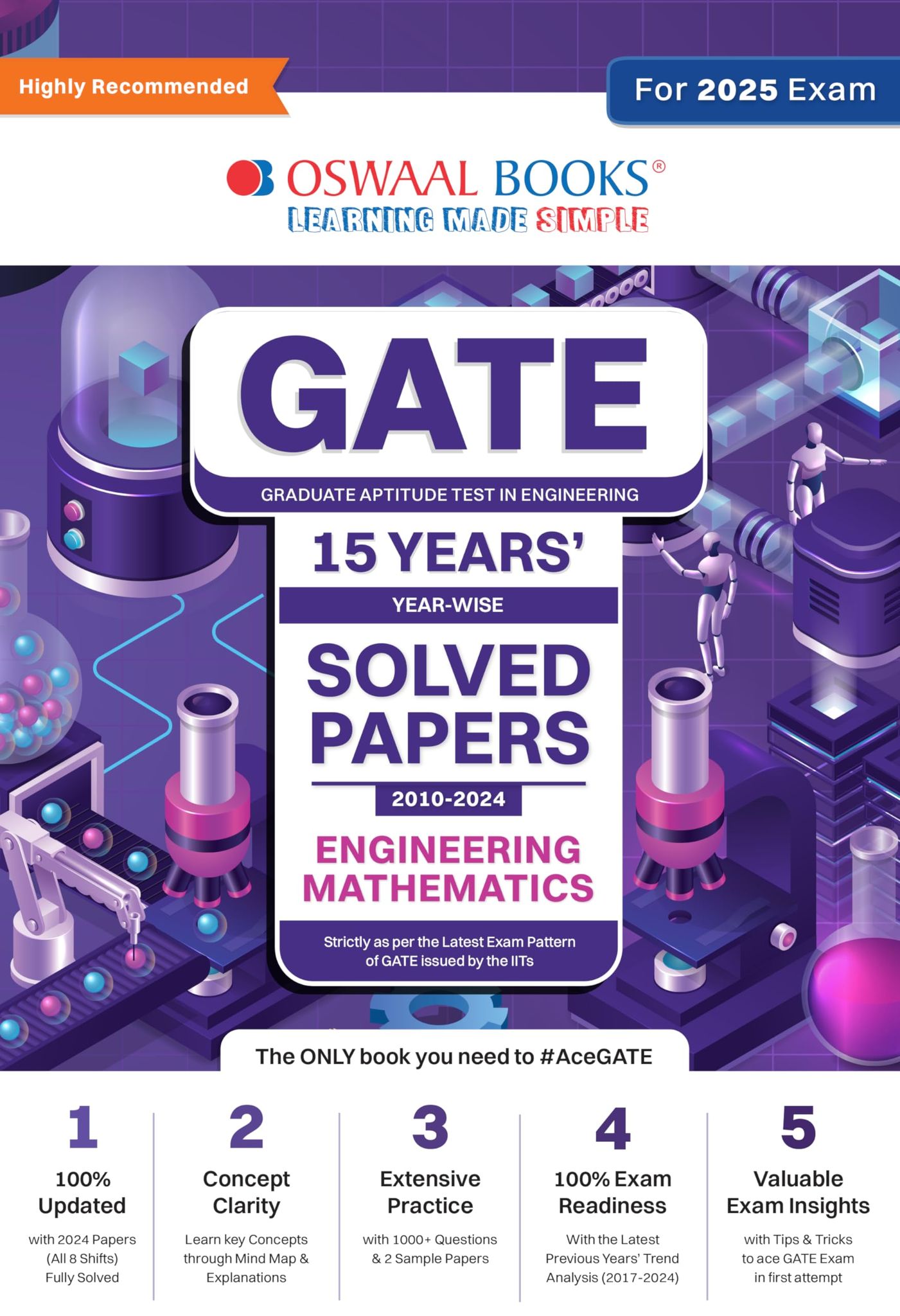 Oswaal GATE 15 Years' Solved Papers Year-wise 2010 to 2024 | Engineering Mathematics | For 2025 Exam Oswaal Editorial Board