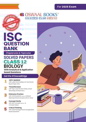 Oswaal ISC Question Bank Chapter-wise Topic-wise Class 12 Biology | Hardcover Book For 2025 Board Exams Oswaal Editorial Board