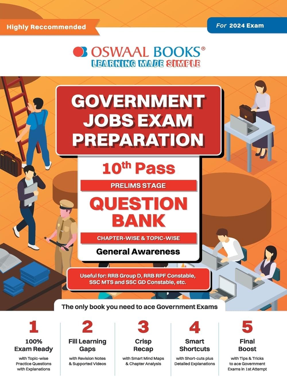 Oswaal Government Exams Question Bank 10th Pass | General Awareness | for 2024 Exam Oswaal Editorial Board