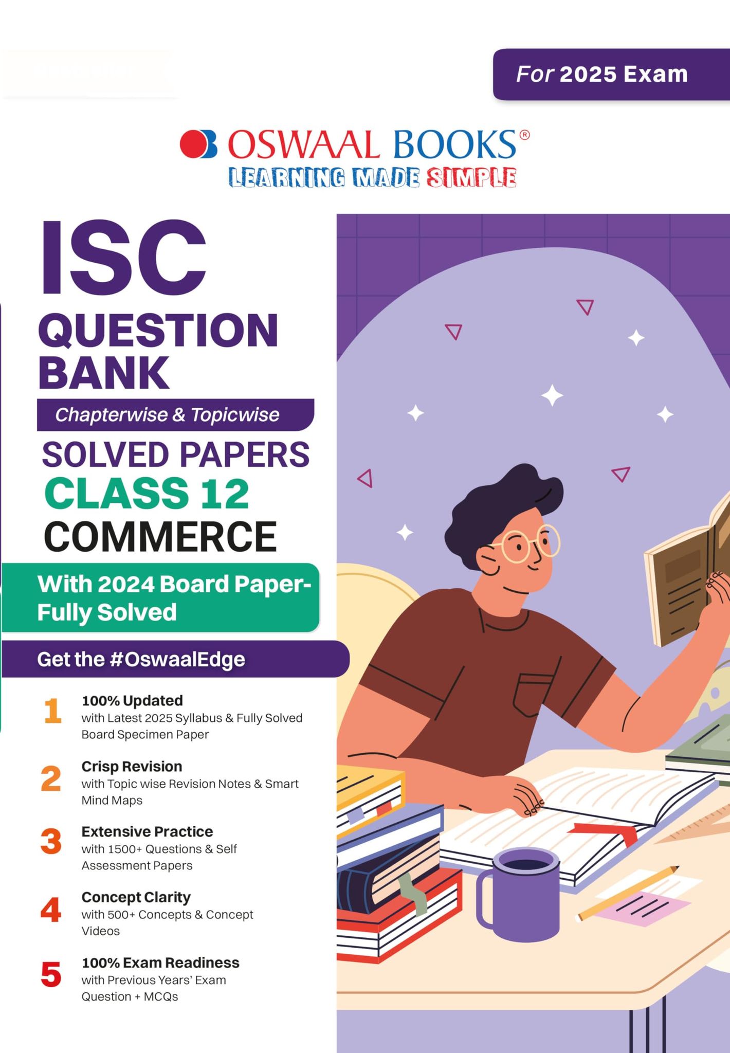 Oswaal ISC Question Bank Class 12 Commerce | Chapterwise and Topicwise | Solved Papers | For Board Exams 2025 Oswaal Editorial Board