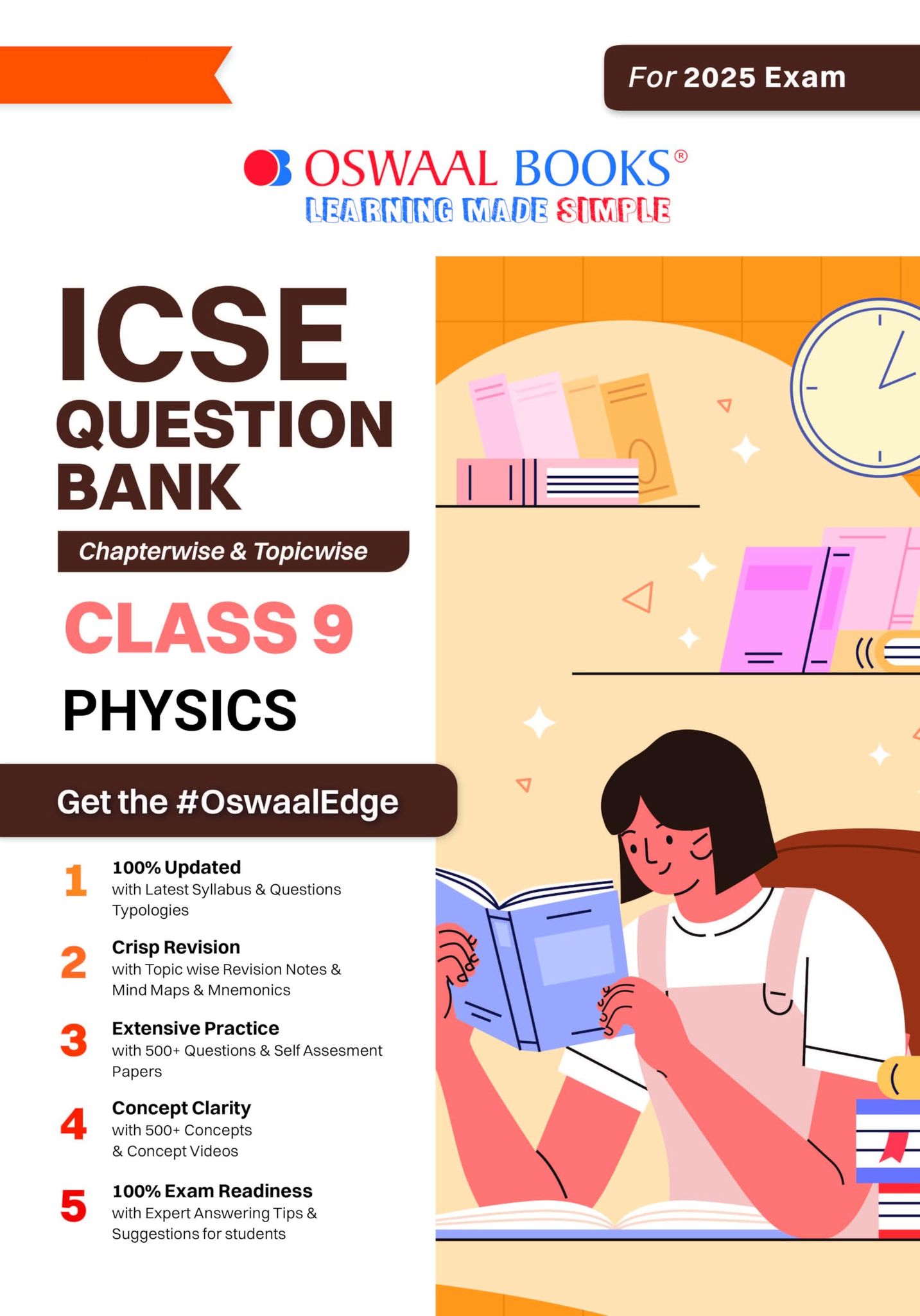Oswaal ICSE Question Bank Class 9 Physics | Chapterwise | Topicwise | Solved Papers | For 2025 Exams Oswaal Editorial Board