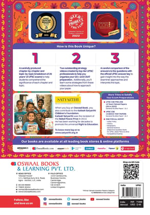 Oswaal 29 Years UPSC Civil Services Examination Prelims GS 1 (2023-1995) & CSAT 2023-2011 Papers Topicwise Solved Question Papers (For 2024 Exam) Oswaal Editorial Board