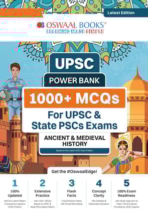 Oswaal UPSC Power Bank | 1000+ MCQs for UPSC & State PSCs Exams | Ancient & Medieval History | Latest Edition Oswaal Editorial Board