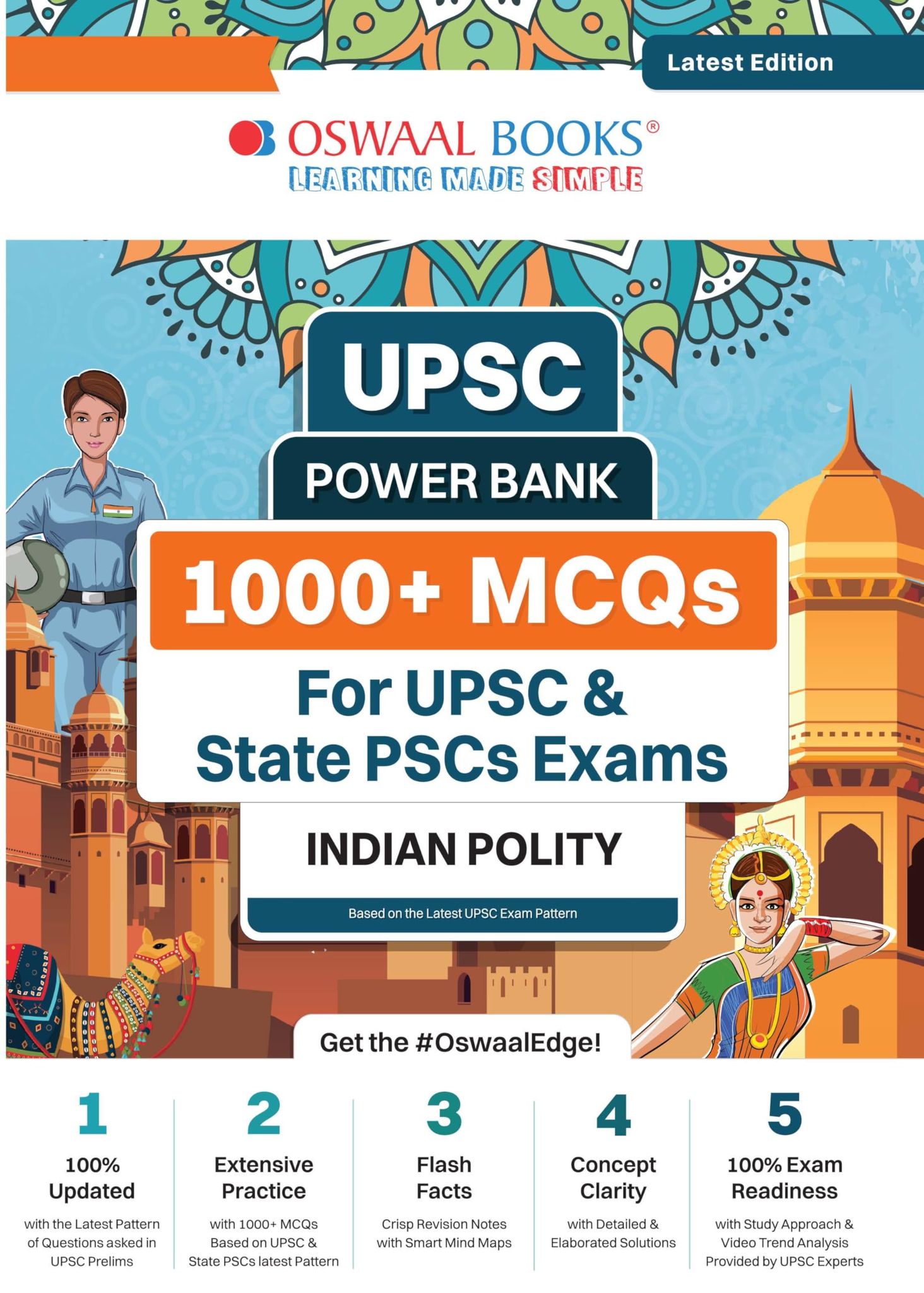 UPSC Power Bank:1000+ MCQs for UPSC and State PSCs and exams Indian Polity (For Latest Edition) Oswaal Editorial Board