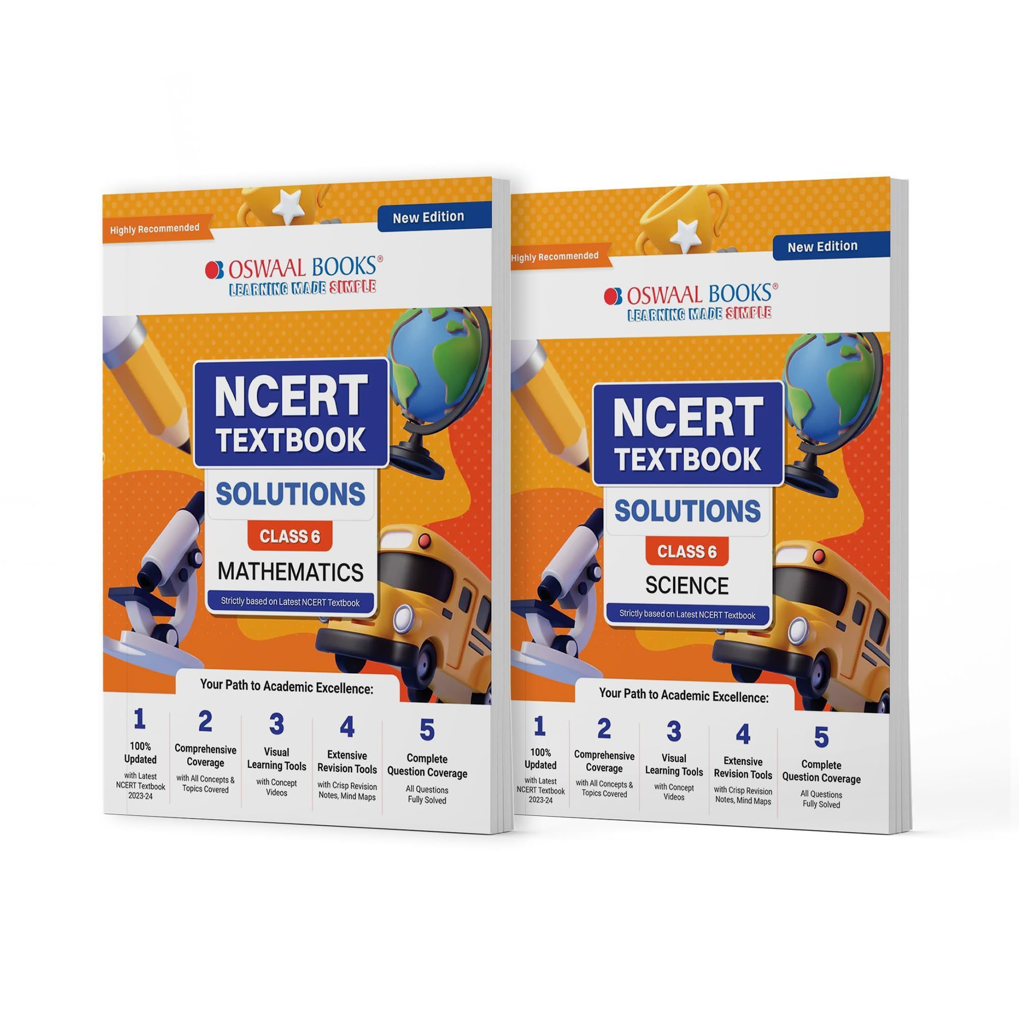 Oswaal NCERT Textbook Solutions Class 6 Science | Mathematics | Set of 2 Books | For Latest Exam Oswaal Editorial Board