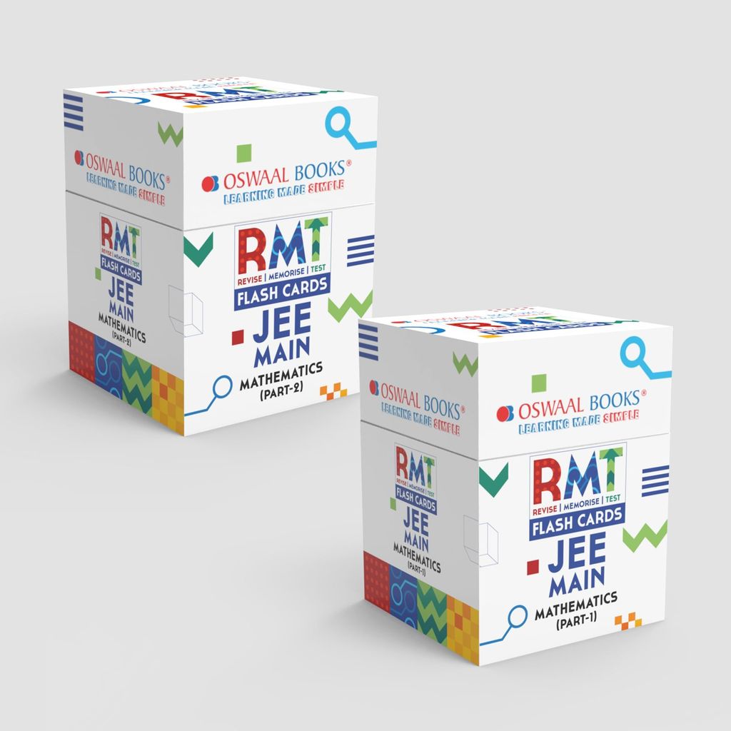 Modern Home - - and - - Decor Oswaal JEE Main RMT FLASHCARDS Mathematics (Part-1 & 2), Set of 2 