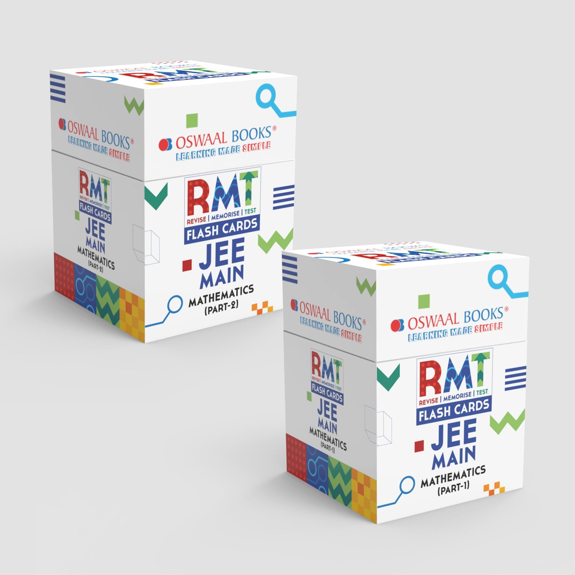 Oswaal JEE Main RMT FLASHCARDS Mathematics (Part-1 & 2), Set of 2 Boxes (For 2024 Exam) Oswaal Editorial Board Oswaal Editorial Board