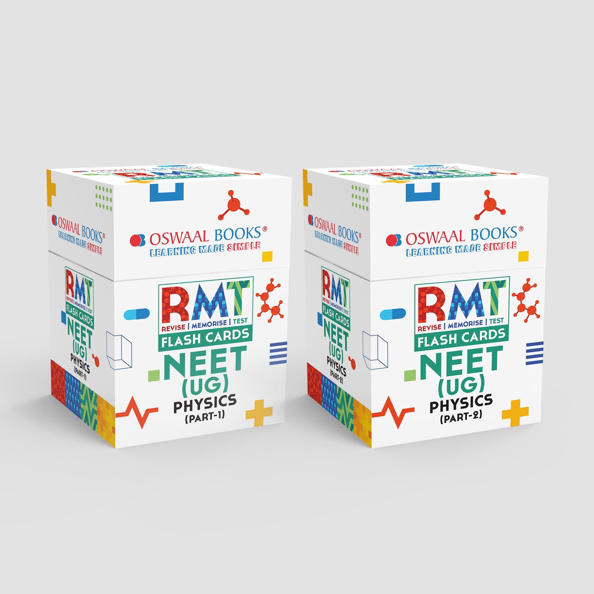 Oswaal NEET RMT Flash Cards Physics (Part-1 & 2), Set of 2 Boxes | For Exam 2025 Oswaal Editorial Board