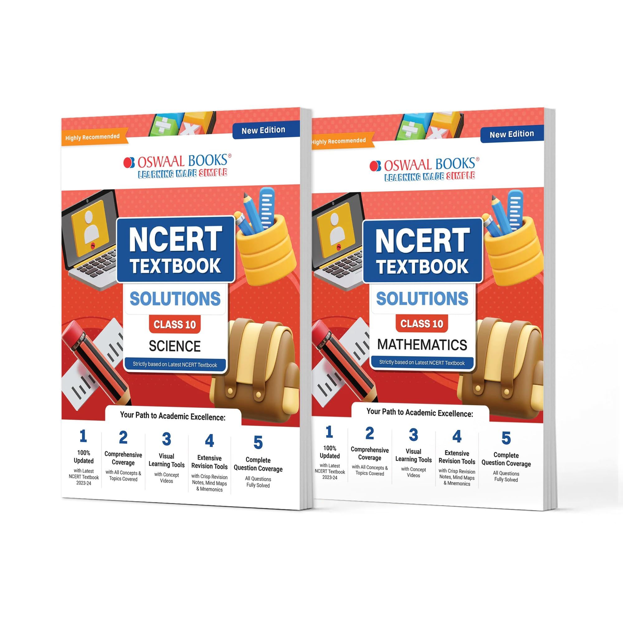 Oswaal NCERT Textbook Solutions Class 10 Science & Mathematics | Set of 2 Books | For Latest Exam Oswaal Editorial Board
