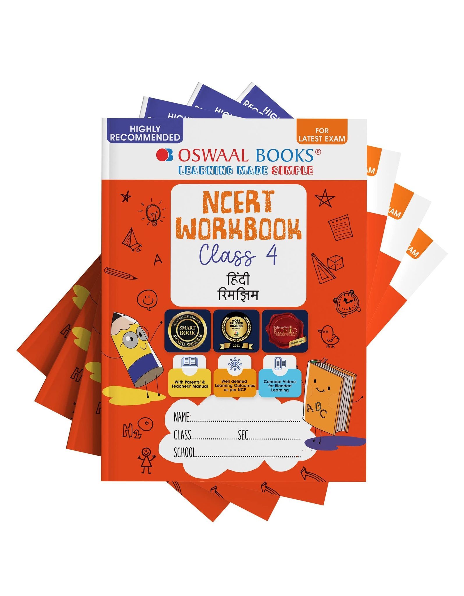 Oswaal NCERT & CBSE Workbooks Class 4 Math, English, Hindi & Environmental Studies (Set of 4 Books ) (For latest Exam) [Product Bundle] Oswaal Editorial Board [Product Bundle] Oswaal Editorial Board