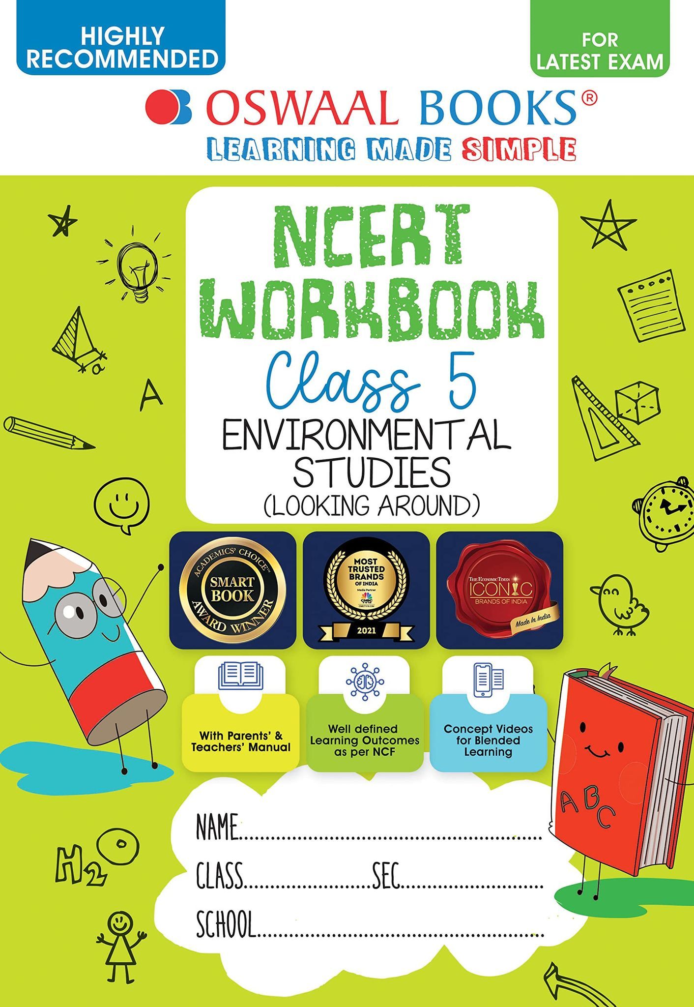Oswaal NCERT Workbook Environmental Studies (Looking Around) Class 5 (For Latest Exam) [Paperback] Oswaal Editorial Board [Paperback] Oswaal Editorial Board