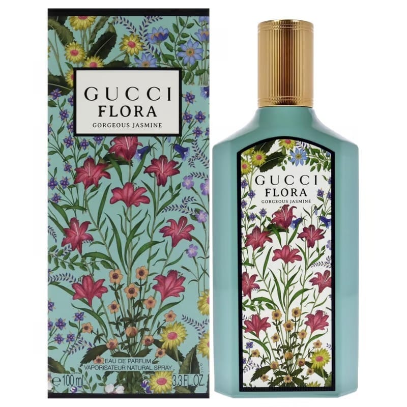 Gucci Flora Gorgeous Jasmine Eau de Parfum for Women – 100ml Long-Lasting Perfume Spray