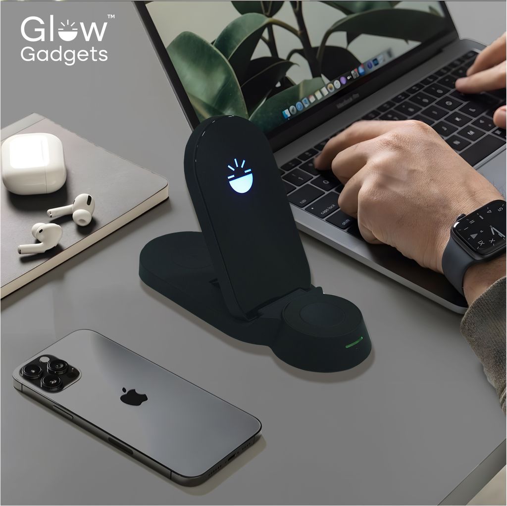 Glow Gadgets Flare Dock 3 in 1 Wireless charger