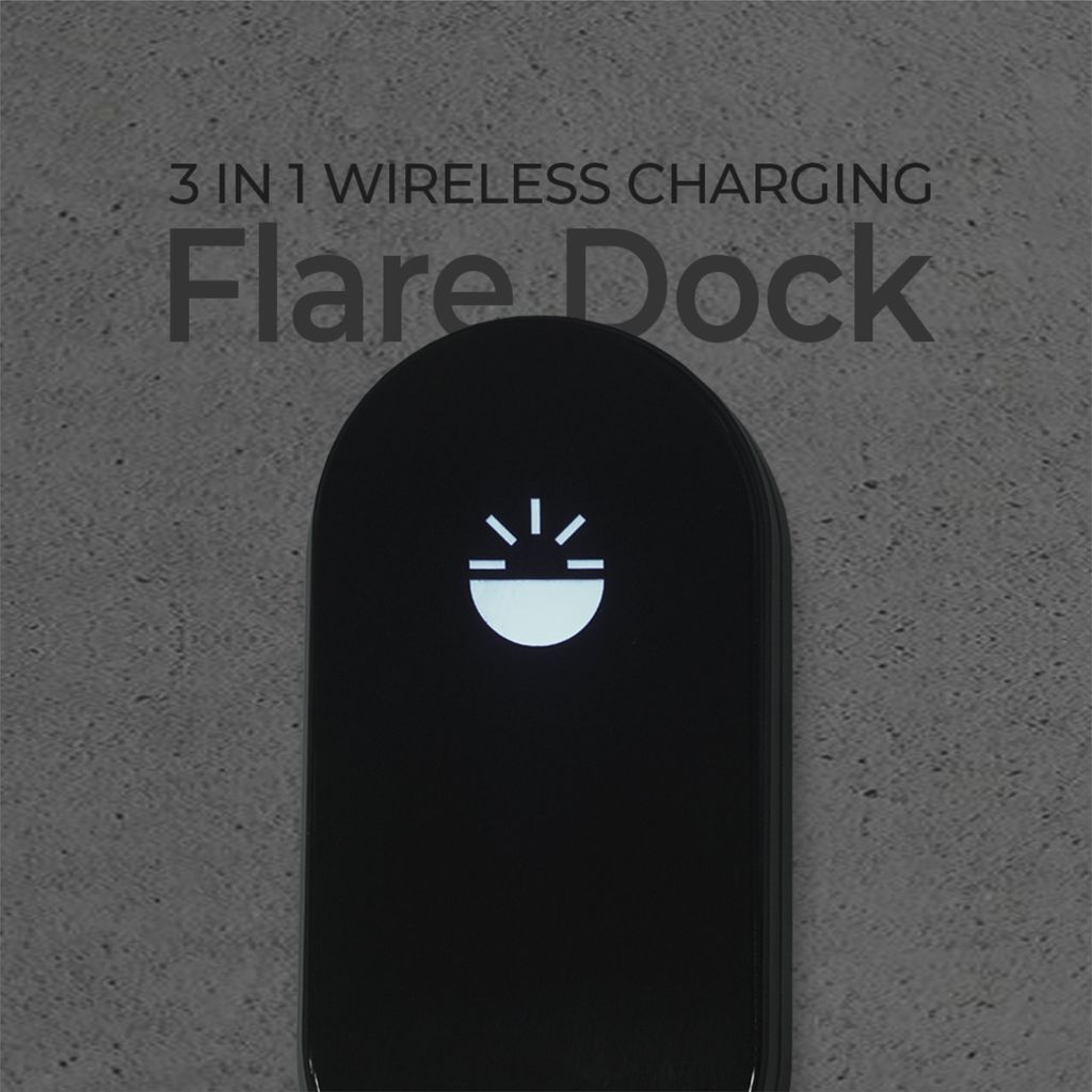 Glow Gadgets Flare Dock 3 in 1 Wireless charger