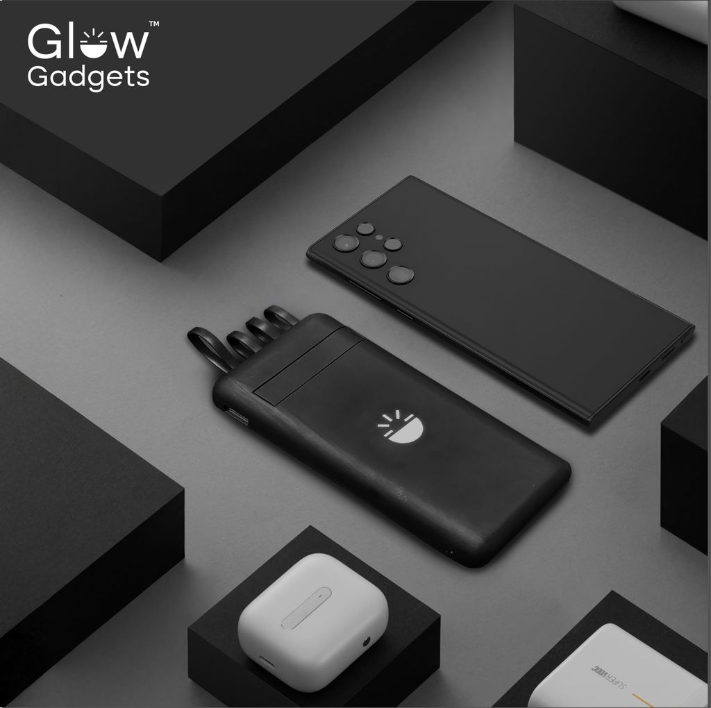 Glow Gadgets Ray 10000 mAh Suction With Wireless Powerbank