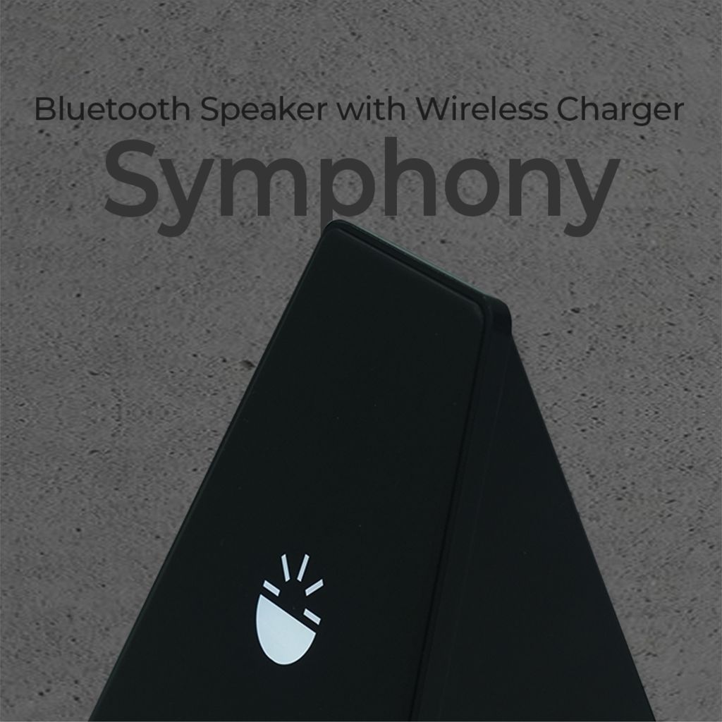Glow Gadgets Symphony Bluetooth Speaker With Wireless Charging