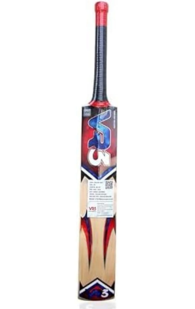 "VR3 English Willow Cricket Bat - Perfect for Professional Players - High-Quality and Durable"
