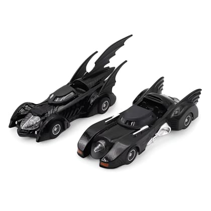 KTRS ENTERPRISE Die-Cast Metal Black Bat Super Hero Metal Cars Set Pull Back 2 Pc Vehicles, Racing Cars with Lights and Music, Die-Cast Car Set for Kids and Adult 2 pic set