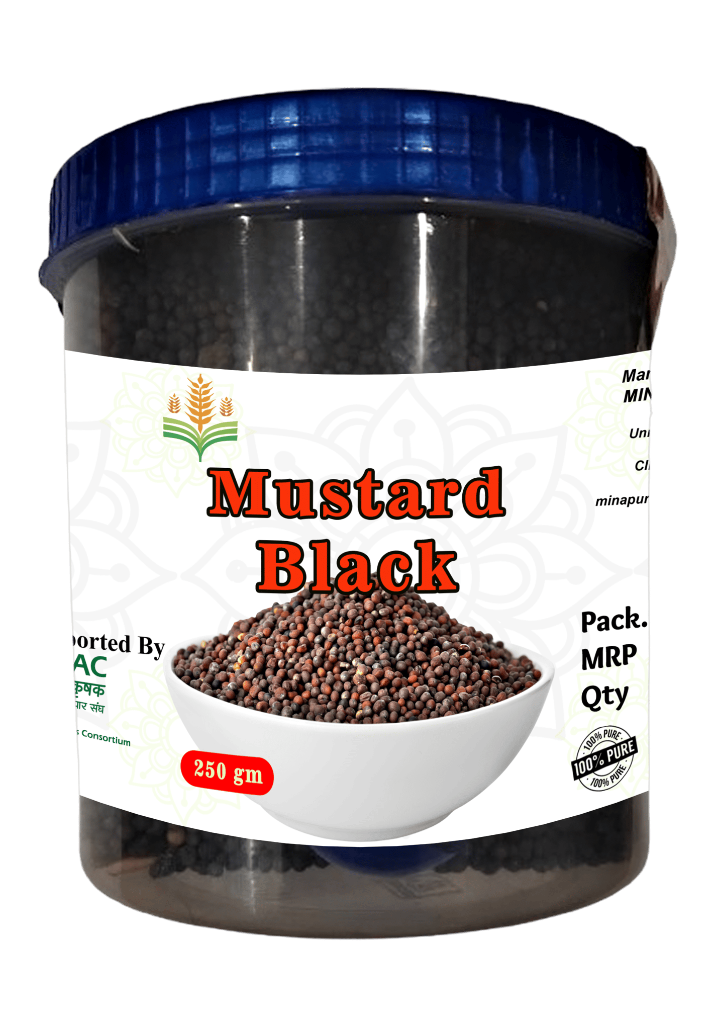 Mustard Black Seeds 250gm - 100% Pure and Natural