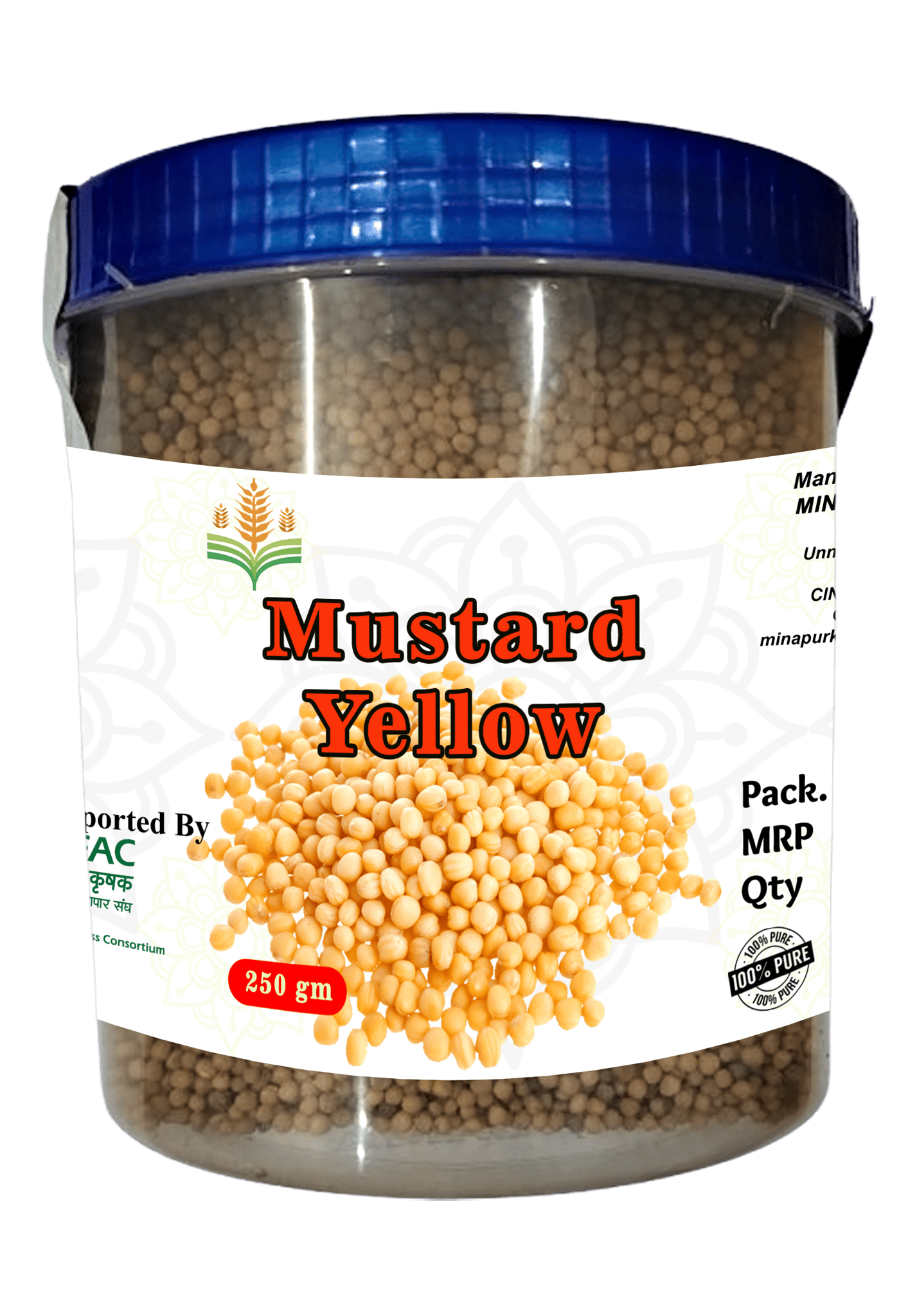 Mustard Yellow Seeds Online - 250 gm