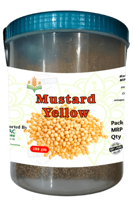 Mustard Yellow Seeds 500g - 100% Pure and Natural