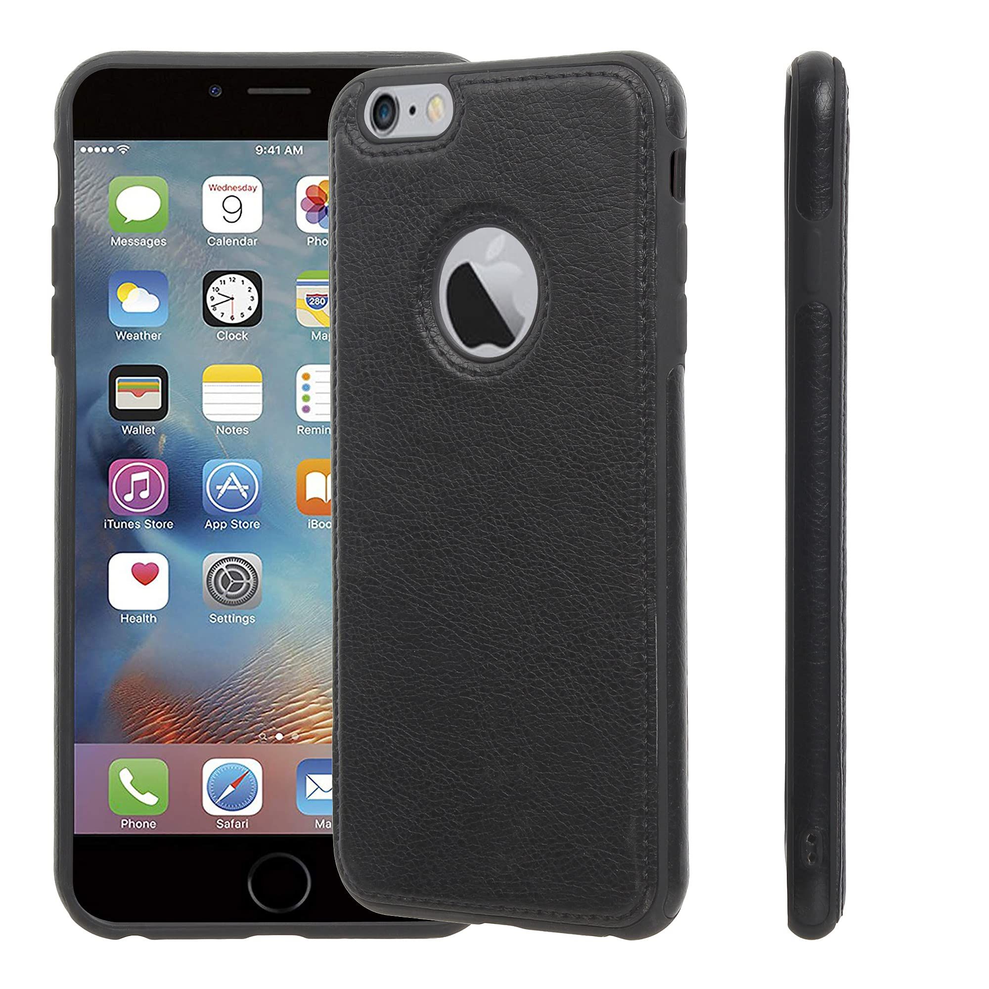 LIRAMARK PU Leather Flexible Back Cover Case Designed for iPhone 7/8