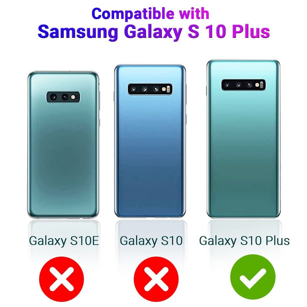 LIRAMARK Liquid Silicone Soft Back Cover Case for Samsung Galaxy S10 Plus / S10+