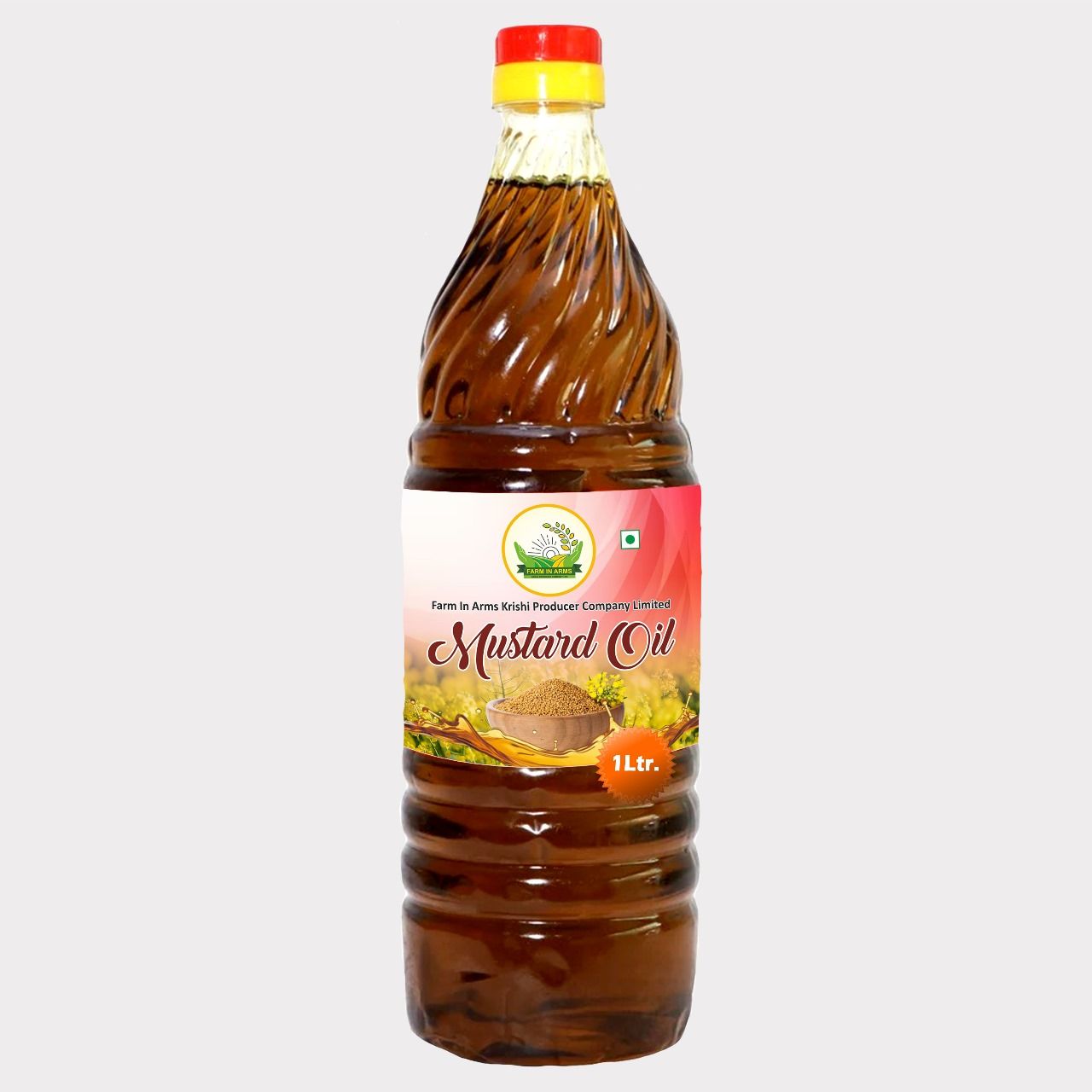 Mustard Oil 1 Ltr by Arms Krishi – Pure & Authentic kachi Ghani Sarso Ka Tail.