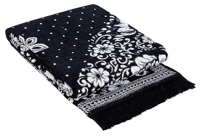 Cotton Carpet, Elegant Black, Perfect for Living or Office Rooms